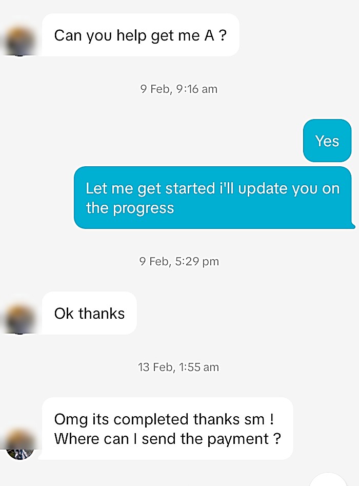 01 · In their words: client message