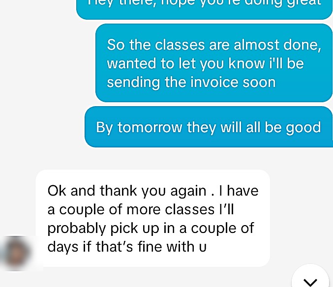 03 · The turnaround: client message